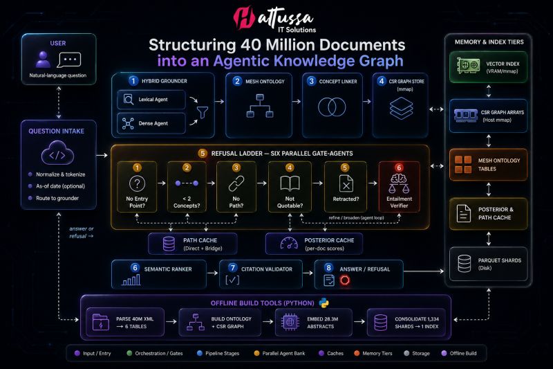 Structuring 40 Million Documents into an Agentic Knowledge Graph